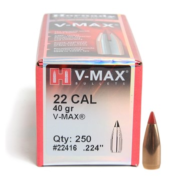 Hornady .224" 40 grs V-MAX 250 szt.